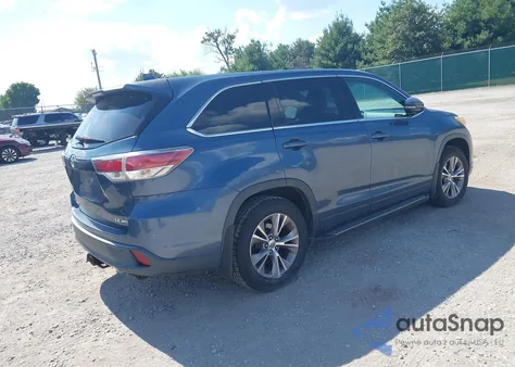 2014 Toyota Highlander Le Plus V6 from USA, damaged, VIN 5TDBKRFH1ES013333